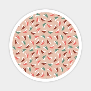 Vibrant Apple Slice Fruit Pattern Magnet